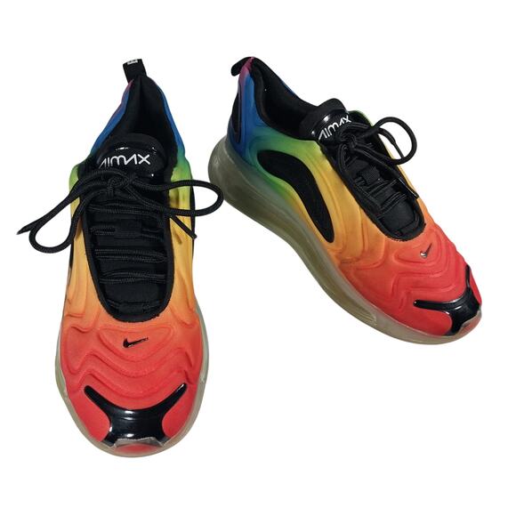 NIKE AIR MAX 720! RAINOW NEOPRENE, BLACK NET, GILBERT BAKER SIGNED SHOES! SZ 7M - Picture 2 of 11